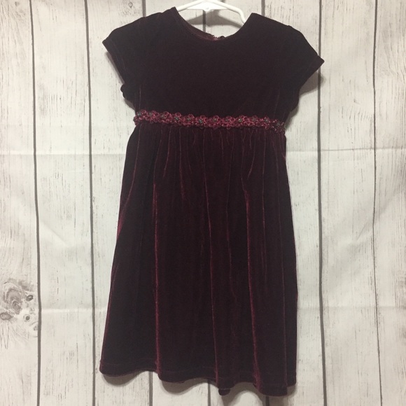 3t burgundy dress